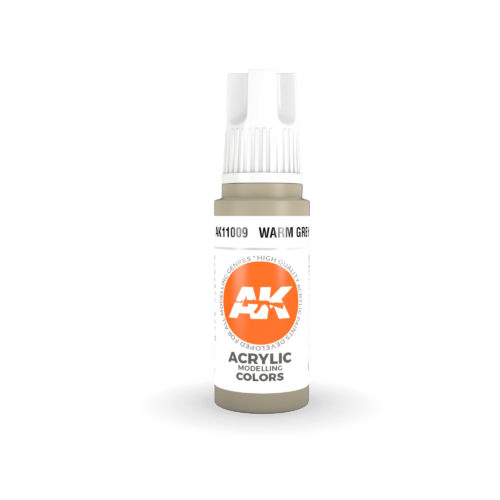 AK11009 3RD. GRIGIO CALDO – STANDARD 17ml colore acrilico per modellismo