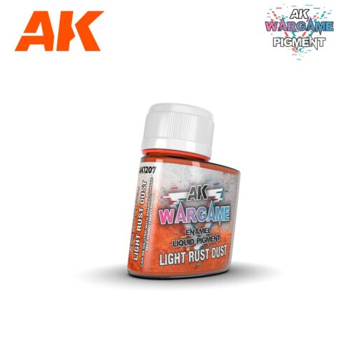 AK1207 LIGHT RUST DUST – ENAMEL LIQUID PIGMENT AK INTERACTIVE