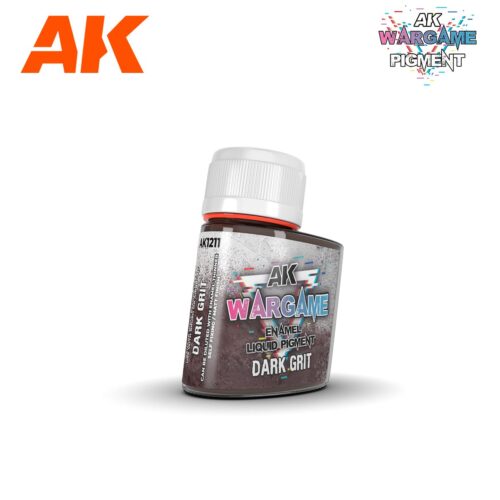 AK1211 DARK GRIT  – ENAMEL LIQUID PIGMENT AK INTERACTIVE