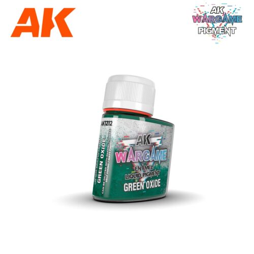 AK1212 GREEN OXIDE – ENAMEL LIQUID PIGMENT AK INTERACTIVE