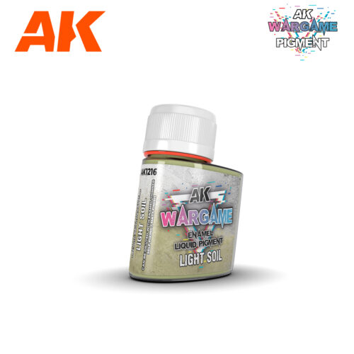 AK1216 LIGHT SOIL – ENAMEL LIQUID PIGMENT AK INTERACTIVE