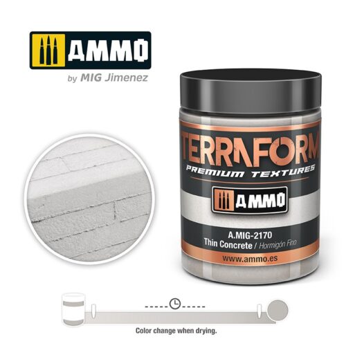 AMIG2170 Pasta Acrilica TERRAFORM Thin Concrete- 100ml AMMO MIG