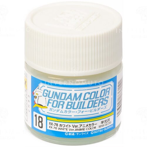 UG-18 RX-78 WHITE VER. vernice smalto Gundam color Lacquer Gunze Mister Color 10ml