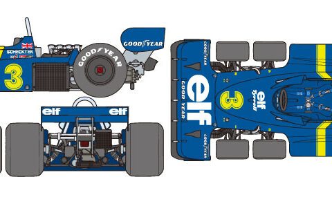 Tyrrell P34 Six Wheeler (w/Photo-Etched Parts) scala 1:12 Tamiya 12036