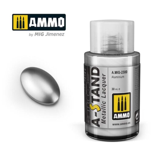 AMIG2300  A-STAND Aluminium – 30ml colore a smalto per aerografo AMMO MIG