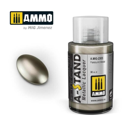 AMIG2303  A-STAND Pale burnt Metal  – 30ml colore a smalto per aerografo AMMO MIG