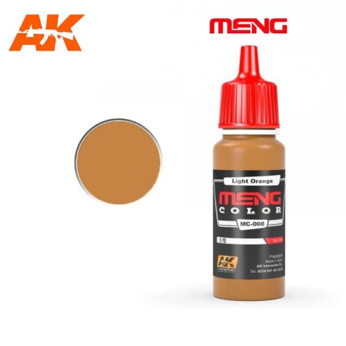 MC008 LIGHT ORANGE 17ml MENG COLOR AK INTERACTIVE