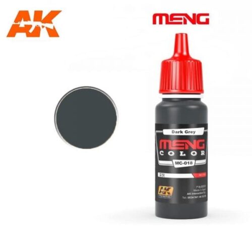 MC018 DARK GREY 17ml MENG COLOR AK INTERACTIVE