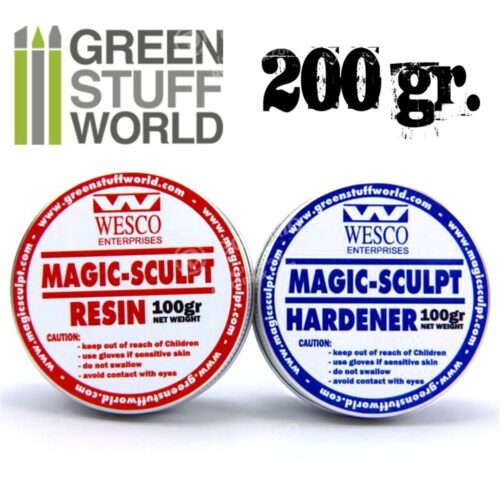 9185 STUCCO BICOMPONENTE MAGIC SCULPT PUTTY (200G) GREEN STUFF WORLD