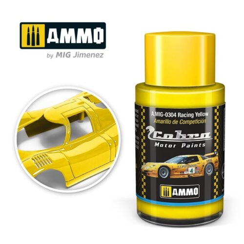 AMIG0304 Racing Yellow  – Cobra Motor paint Ammo of Mig 30ml atossico