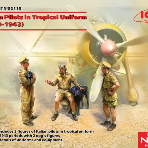 32110 Italian Pilots in Tropical Uniform (1939-1943) scala 1:32 ICM