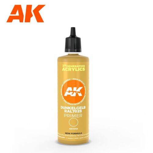 DUNKELGELB RAL 7028 DARK YELLOW SURFACE PRIMER 100ML AK INTERACTIVE AK11245