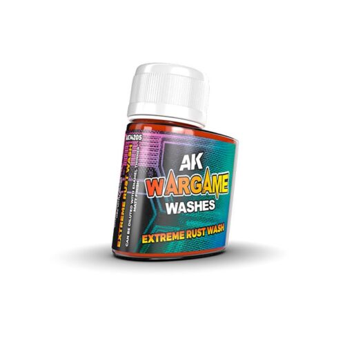 14205 WARGAME WASHES SERIES – AK INTERACTIVE – EXTREME RUST WASH