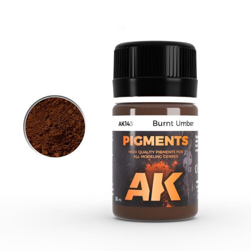 AK143 BURNT UMBER PIGMENT AK INTERACTIVE (35ML)