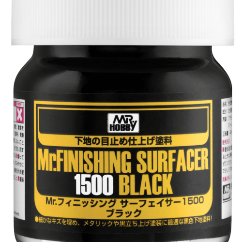 SF288 – Stucco Primer Liquido Gunze NERO 1500 Mr.Finishing Surfacer 1500 Black 40ml