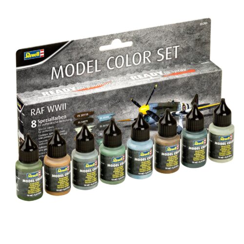 MODEL COLOR SET – RAF WWII – 8x18ml colore acrilico per modellismo REVELL 36201