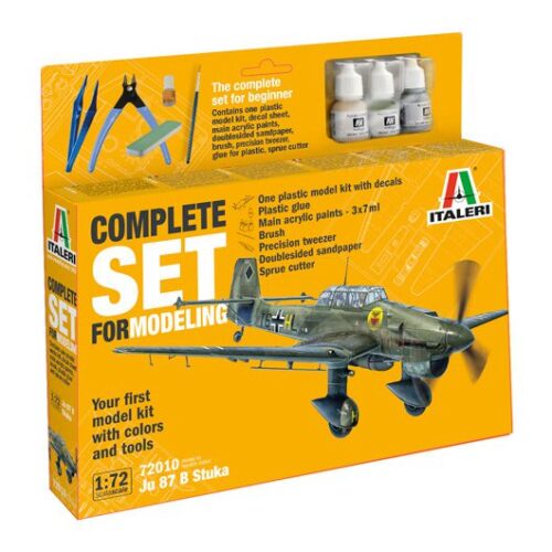 72010 – Junker Ju-87B Stuka – Complete Set For Modeling – Starter kit  – scala 1:72 ITALERI