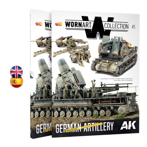 AK4907 – WORN ART COLLECTION ISSUE 05 – GERMAN ARTILLERY  – AK INTERACTIVE