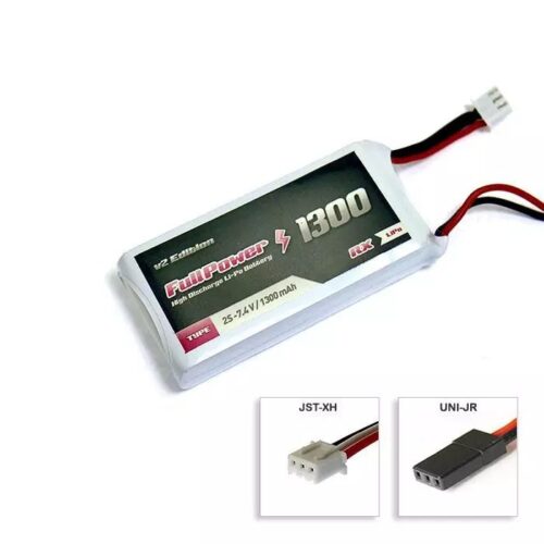 Batteria RX Lipo 2S 1300 mAh 35C V2 – JR – FULLPOWER