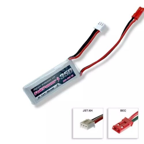 Batteria Lipo 2S 350 mAh 35C Silver V2 – BEC – FULLPOWER