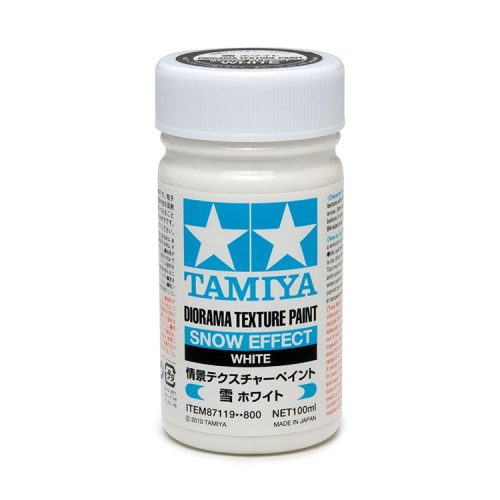 87119 DIORAMA TEXTURE PAINT – SNOW EFFECT WHITE 100ml TAMIYA