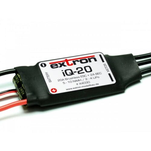 Extron iQ-20 Regolatore elettronico per motori Brushless ESC 20A 2-4 Lipo BEC (art. X4030)