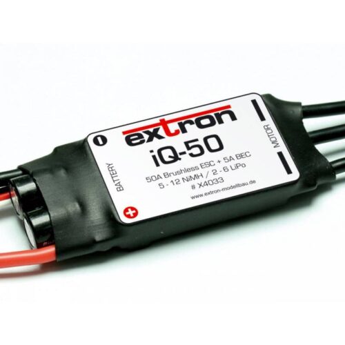 Extron iQ-50 Regolatore elettronico per motori Brushless ESC 50A 2-6 Lipo BEC (art. X4033)