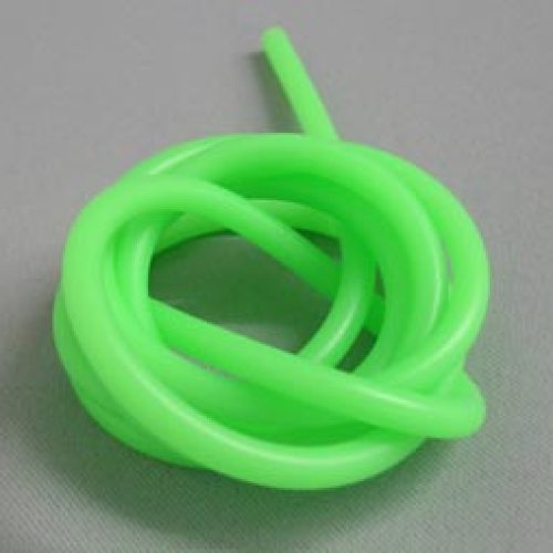 tubo silicone glow ø 2,5 int x 5mm esterno glow alocol 1 metro verde