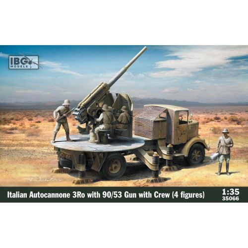 IBG35066 – Italian Autocannone 3Ro with 90/53 Gun and Crew (con 4 figure) IBG MODELS + COLLA OMAGGIO