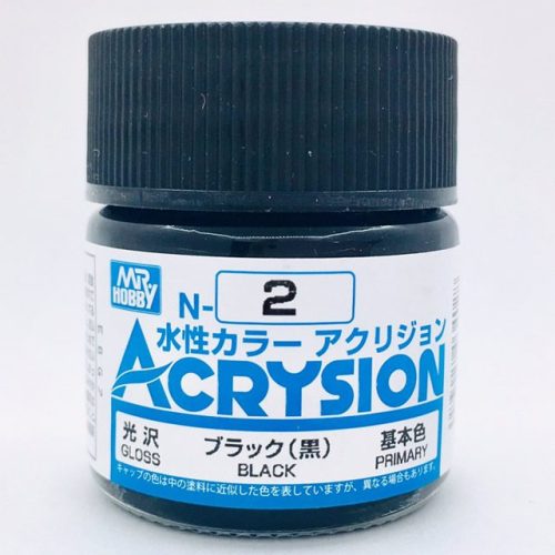 N002 Gunze Acrysion serie N Acrilico Nero Lucido 10ml