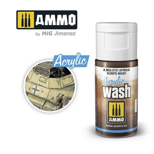 0701 AMMO MIG ACRYLIC WASH Afrika Korps Wash (15ml)