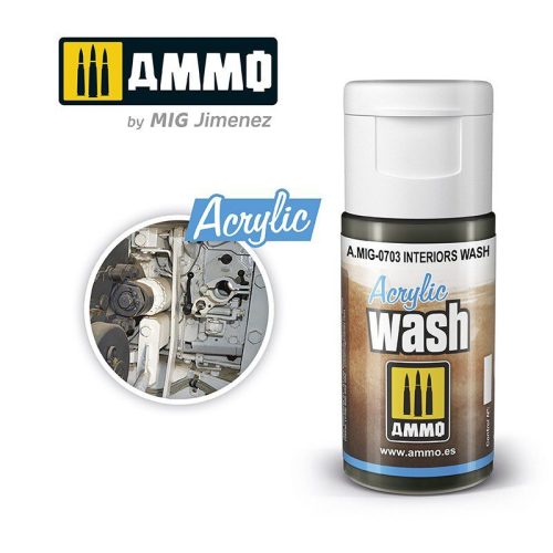 0703 AMMO MIG ACRYLIC WASH Interiors Wash (15ml)