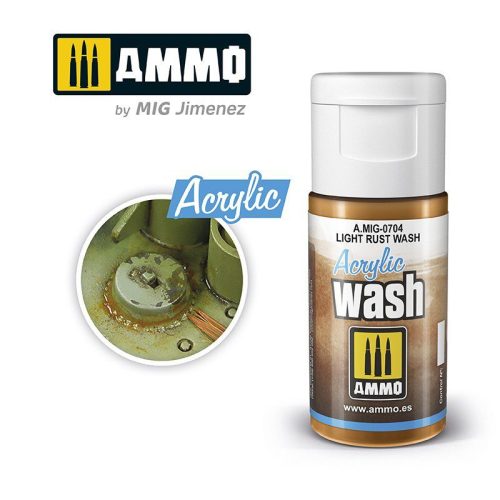 0704 AMMO MIG ACRYLIC WASH Light Rust Wash (15ml)