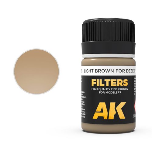 AK065 Marrone chiaro per il giallo del deserto (filtro Afrika Korps) 35ml AK INTERACTIVE