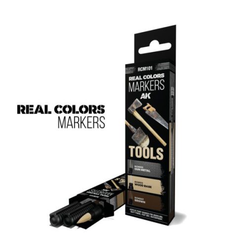 AK Pennarelli RCM101 Set 3 pezzi Real Color Marker