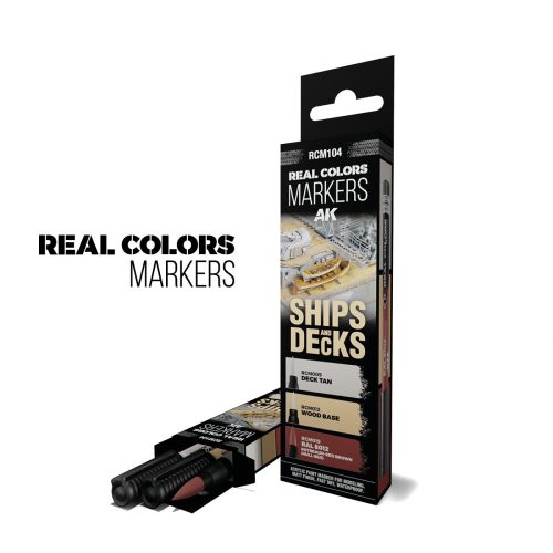 AK Pennarelli RCM104 Set 3 pezzi Real Color Marker