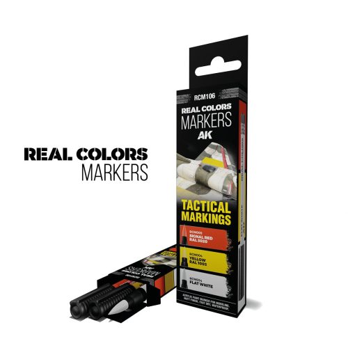 AK Pennarelli RCM106 Set 3 pezzi Real Color Marker