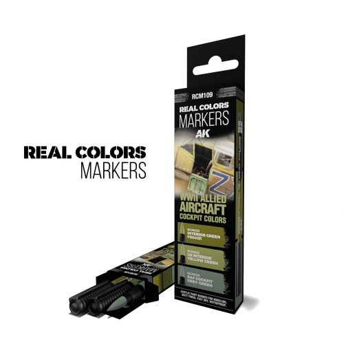 AK Pennarelli RCM109 Set 3 pezzi Real Color Marker