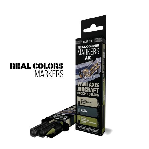 AK Pennarelli RCM110 Set 3 pezzi Real Color Marker