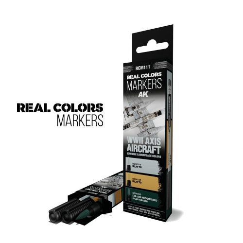 AK Pennarelli RCM111 Set 3 pezzi Real Color Marker